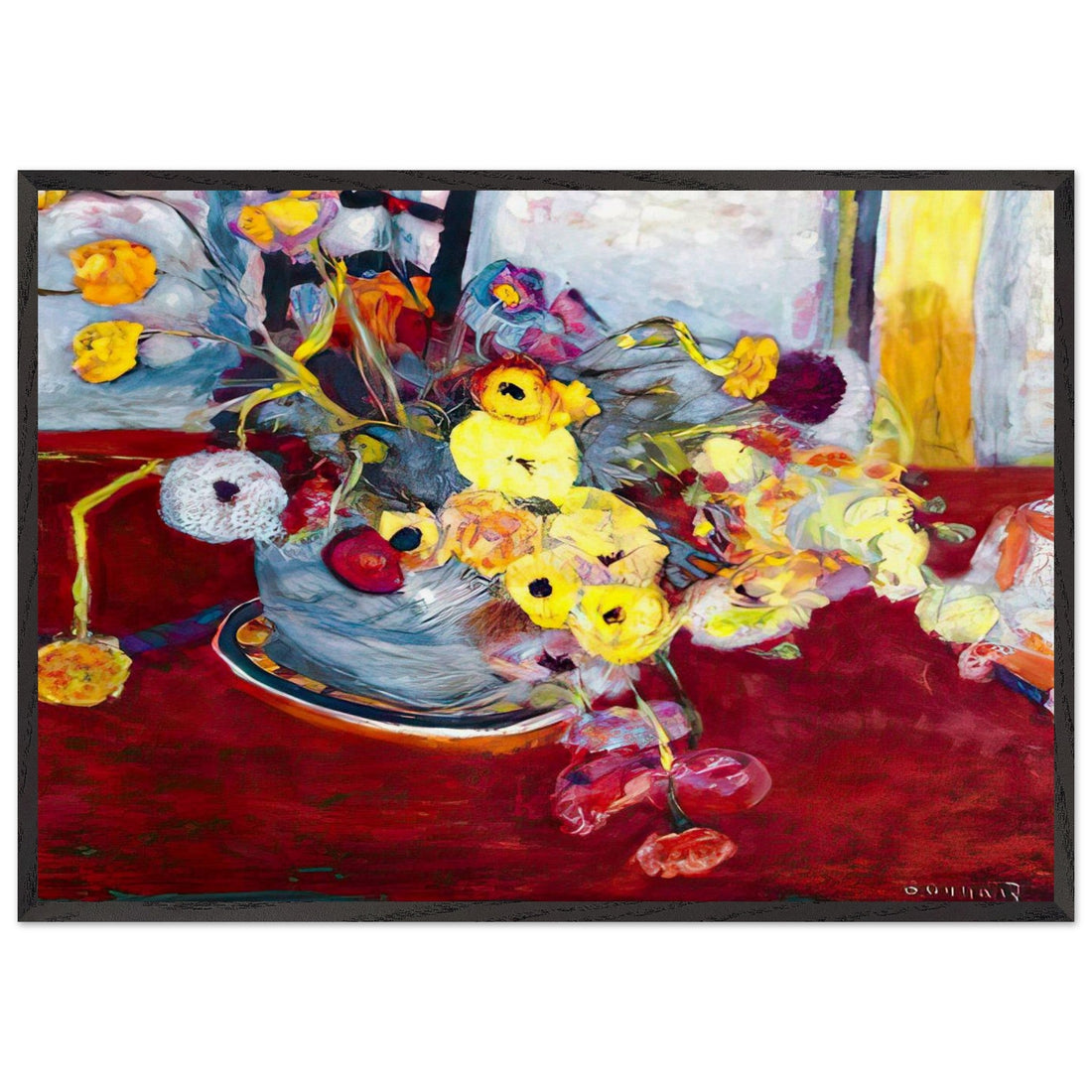 Flowers on a Red Carpet by Pierre Bonnard, fine art edition at Auvrique