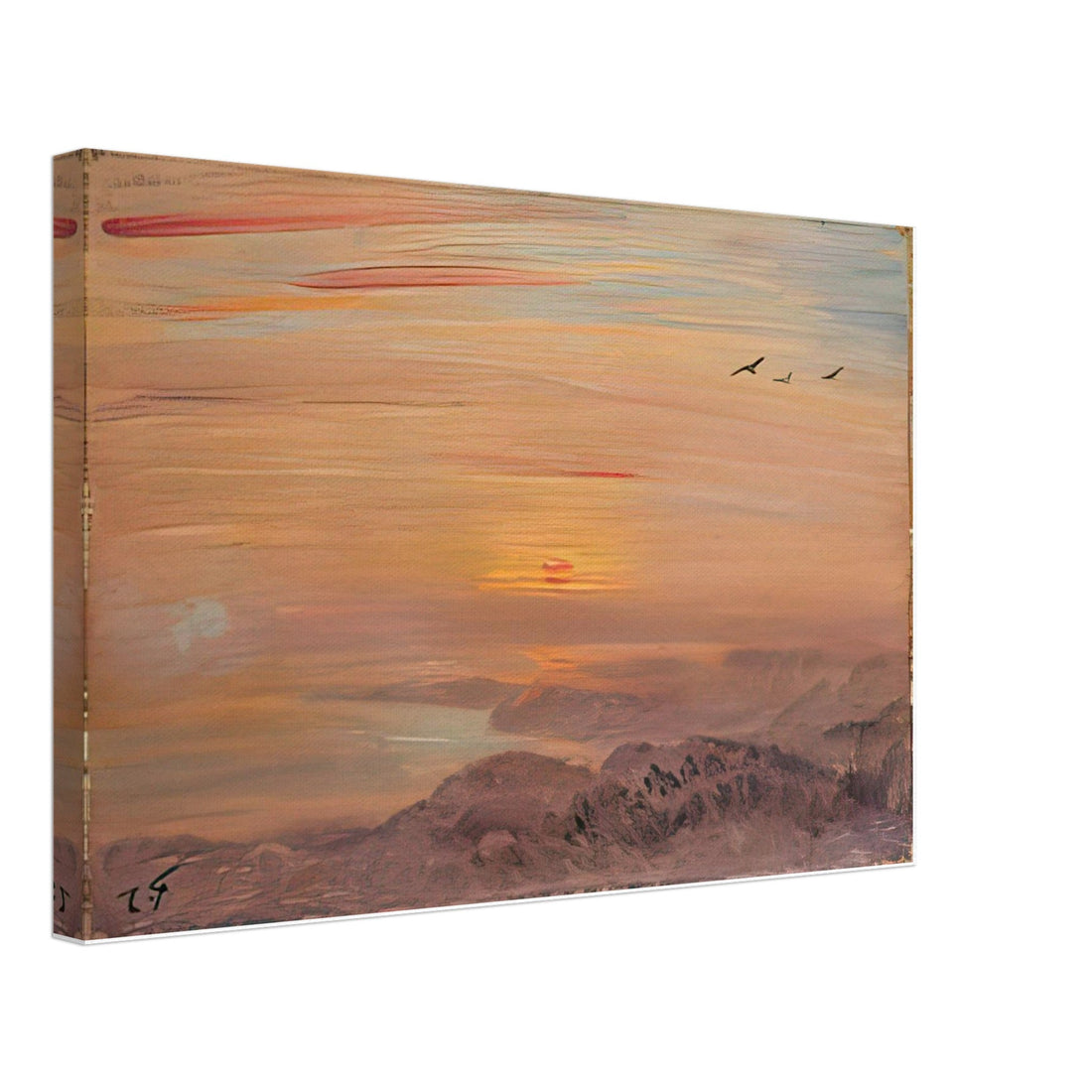 Sunrise (Toba, Mount Asama) by Fujishima Takeji, fine art edition at Auvrique
