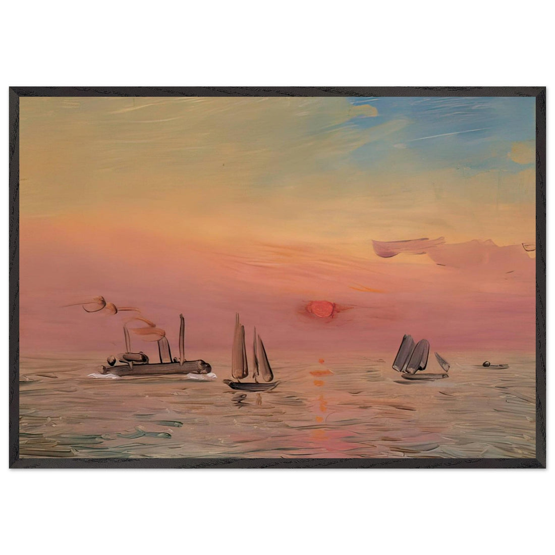 Port in the Morning Light by Fujishima Takeji, fine art edition at Auvrique