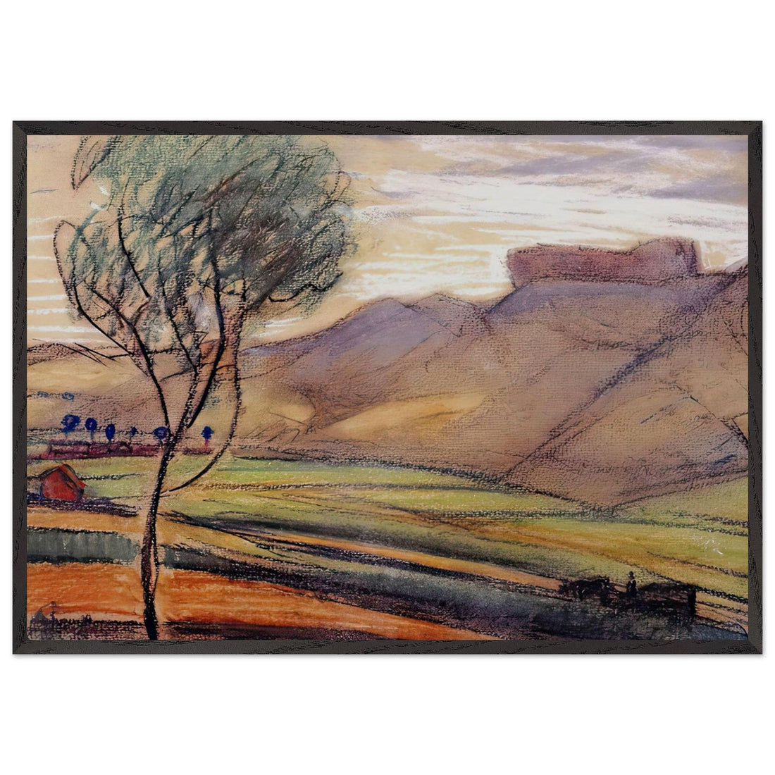 Mongolian Landscape by Fujishima Takeji, fine art edition at Auvrique