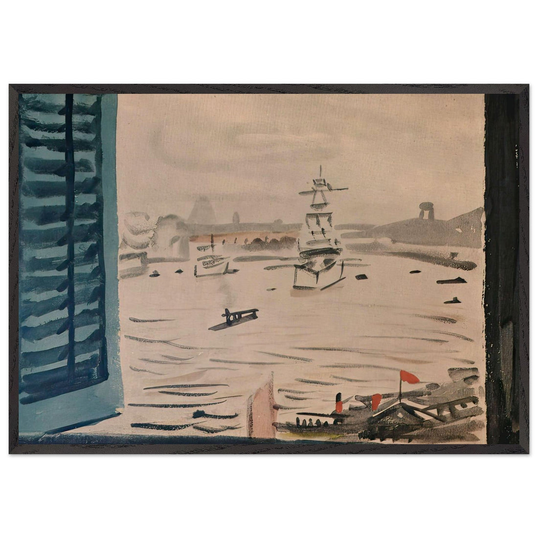 Overlooking the Huangpu River by Fujishima Takeji, fine art edition at Auvrique