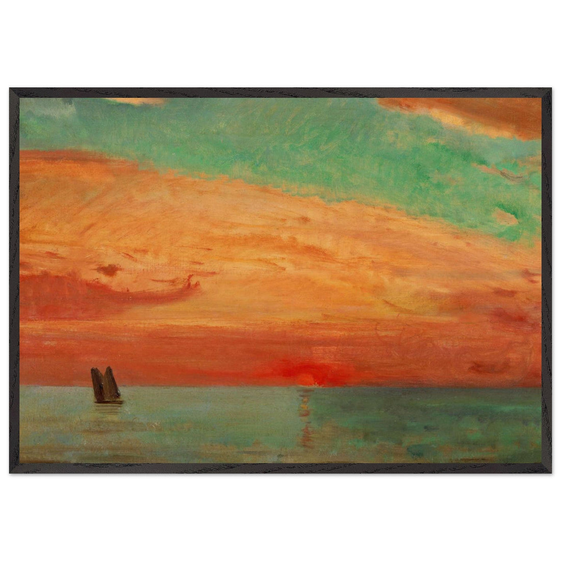 Sunrise over the Eastern Sea by Fujishima Takeji, fine art edition at Auvrique