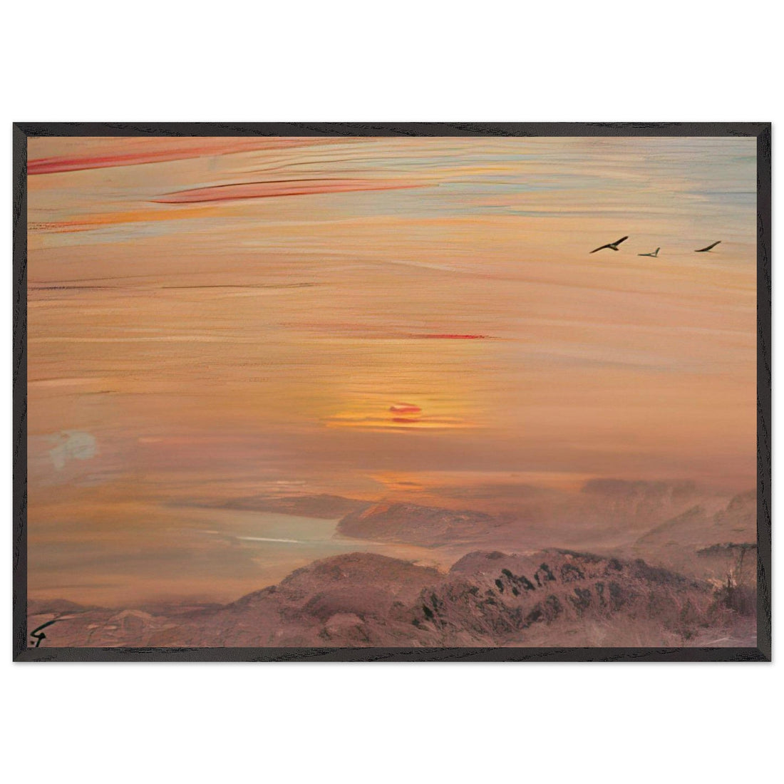 Sunrise (Toba, Mount Asama) by Fujishima Takeji, fine art edition at Auvrique
