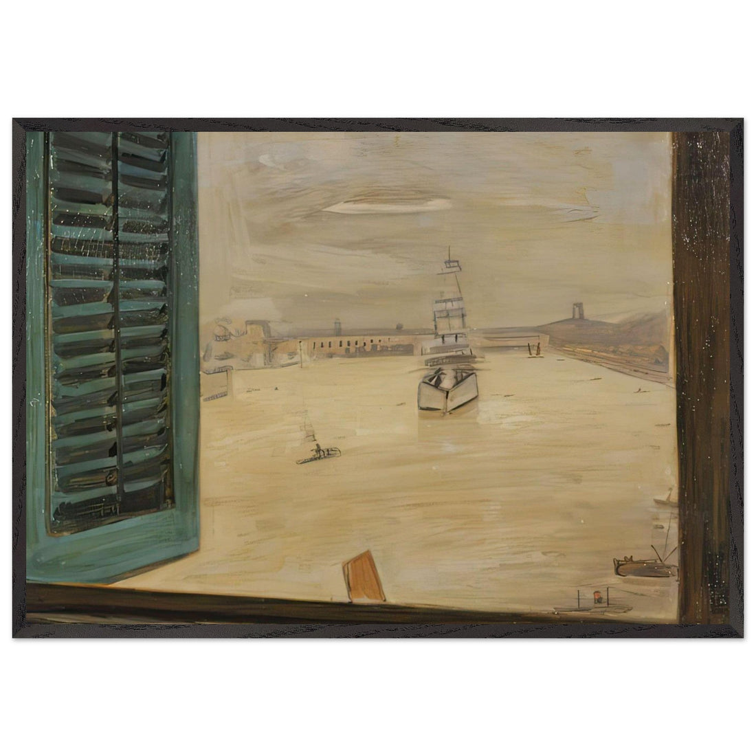View from a Window of the Huangpu River by Fujishima Takeji, fine art edition at Auvrique