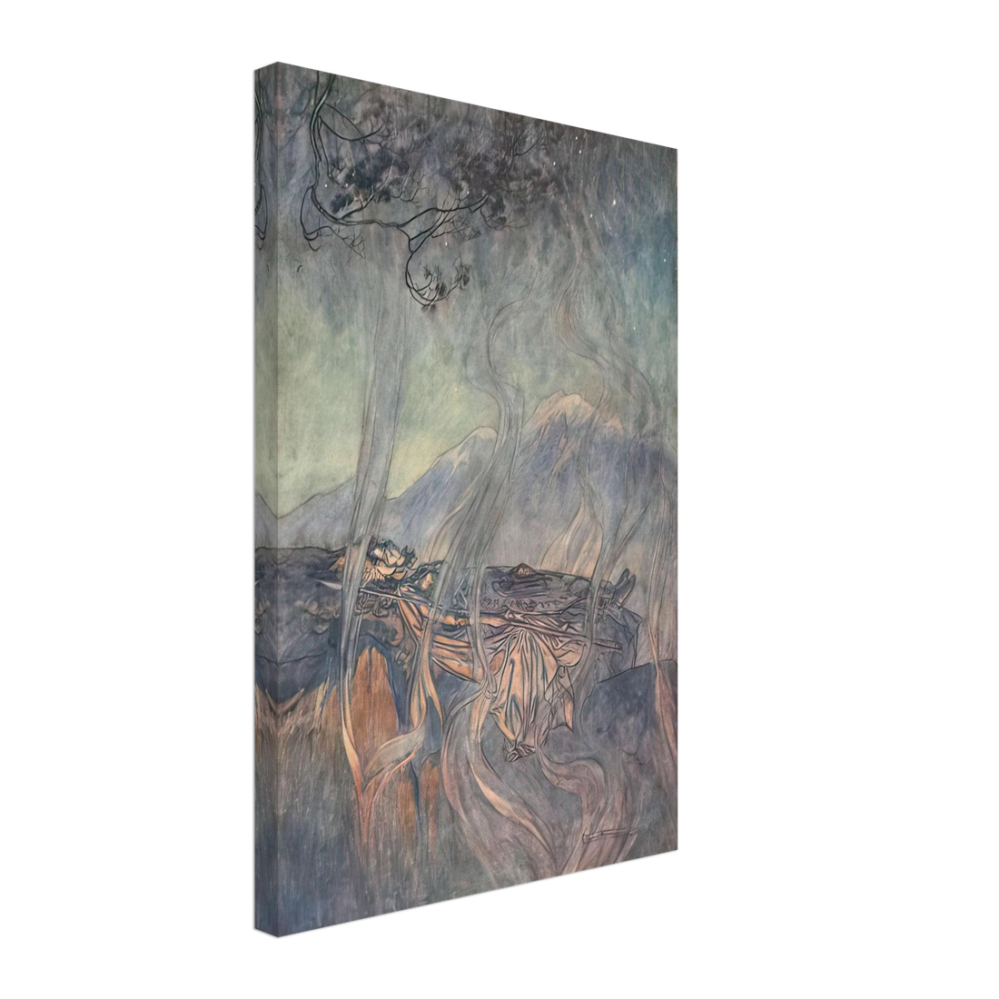 The Sleep of Brunhilde by Arthur Rackham, fine art edition at Auvrique