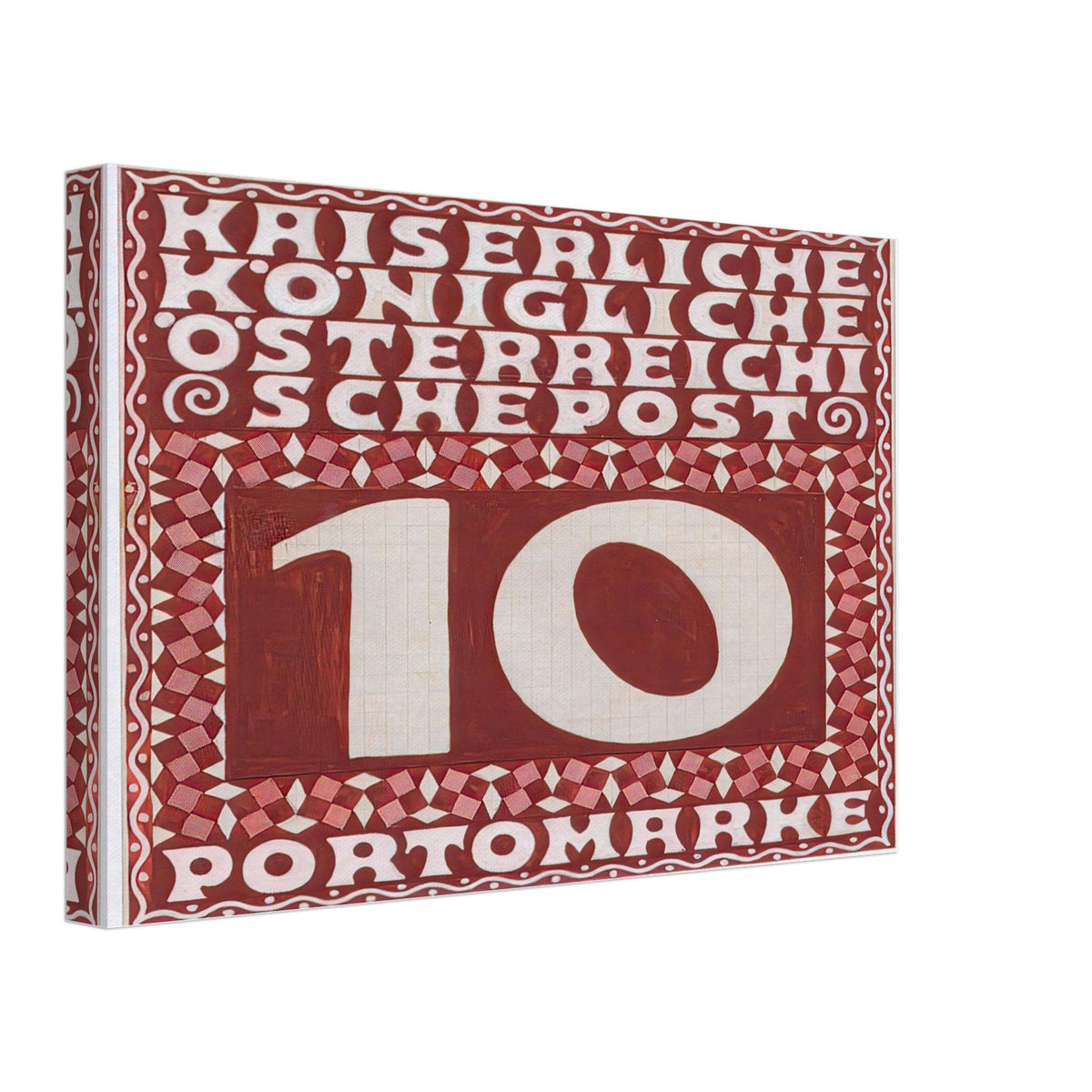 10 Heller Porto Brand Design, Austrian Post in the Levant by Koloman Moser, canvas, view 2