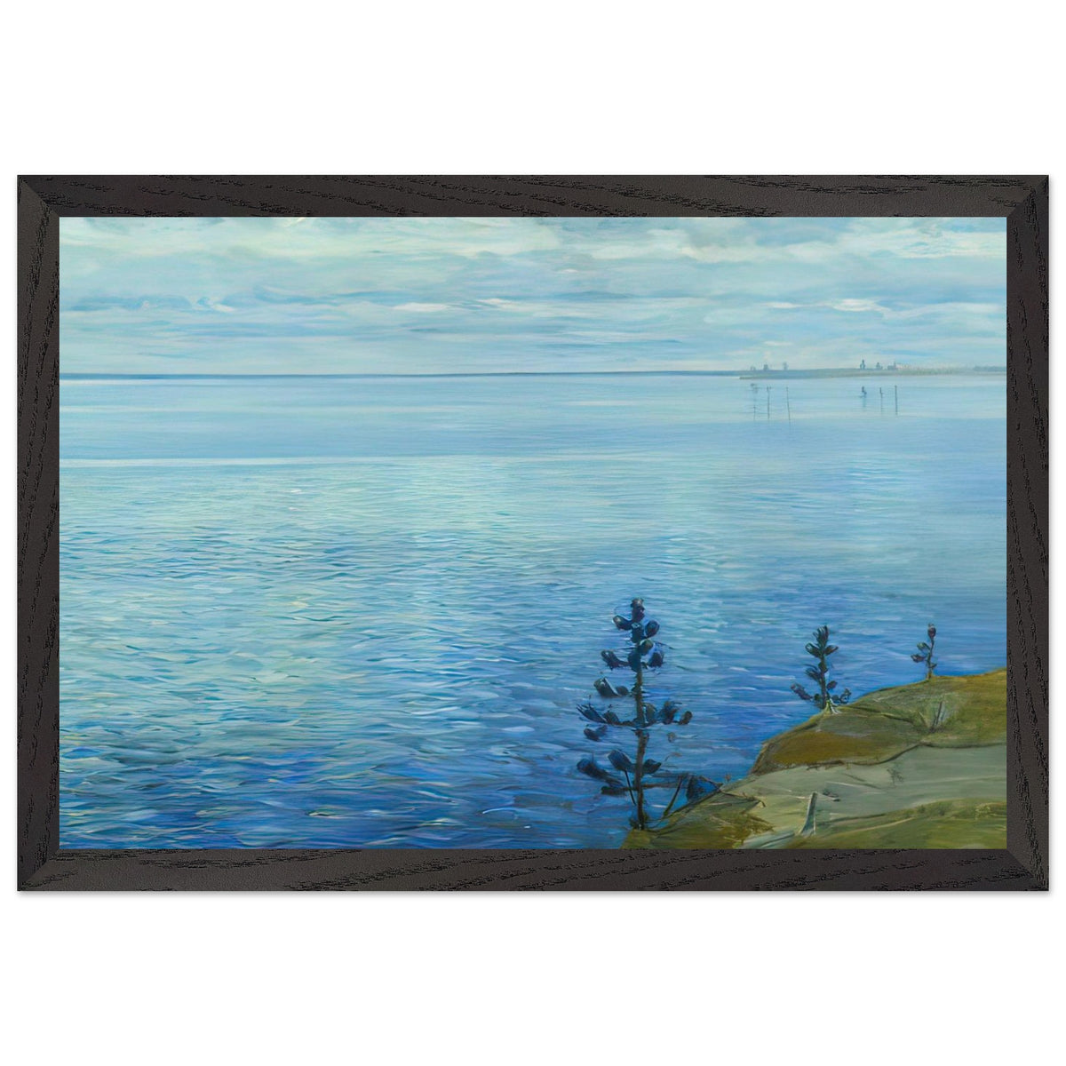 Озеро Удомля. 1911 by Vitold Byalynitsky-Birulya, framed poster, view 2