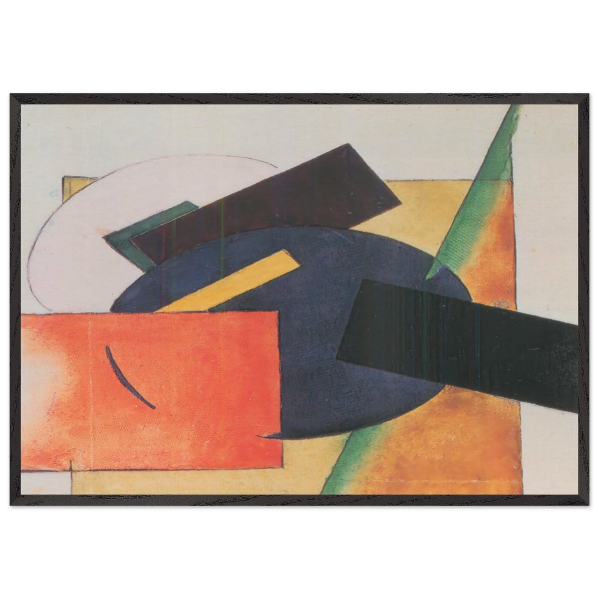 1922 Red and Blue Suprematist Composition by Ivan Kliun, framed poster, view 3