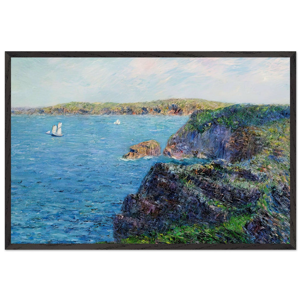 A Cove at Sevignies by Gustave Loiseau, framed poster