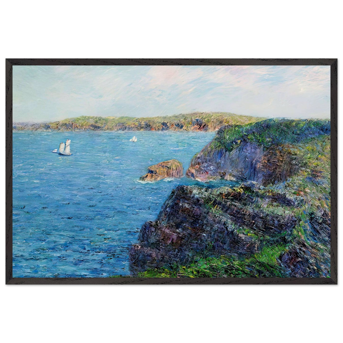 A Cove at Sevignies by Gustave Loiseau, framed poster