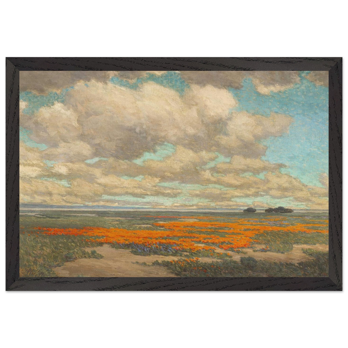 A Field of California Poppies by Granville Redmond, framed poster, view 2