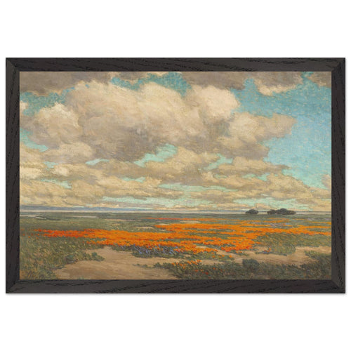 A Field of California Poppies by Granville Redmond, framed poster, view 2