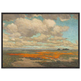 A Field of California Poppies by Granville Redmond, framed poster, view 3