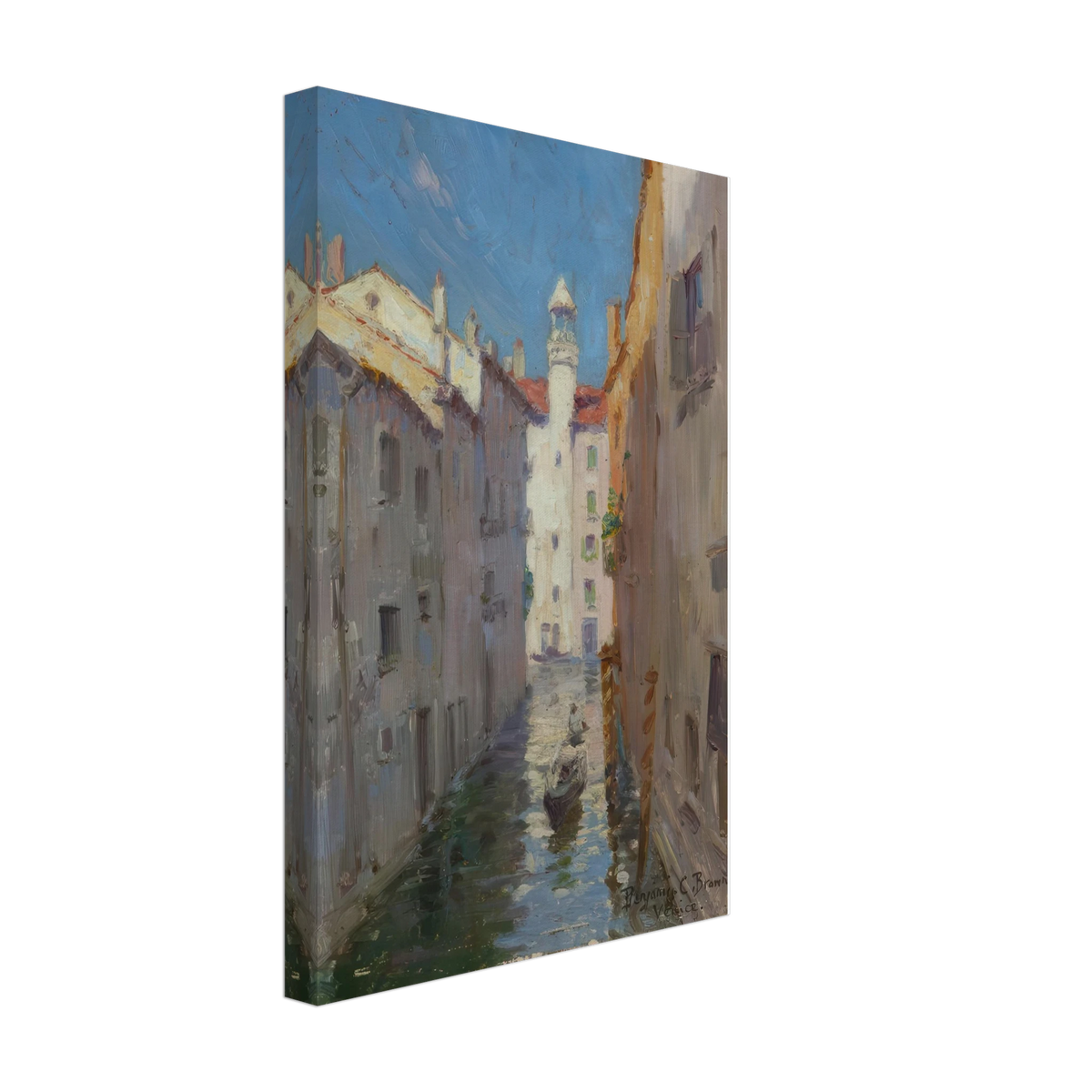 A Little Canal in Venice by Benjamin Brown, canvas, view 2