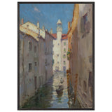 A Little Canal in Venice by Benjamin Brown, framed poster, view 3