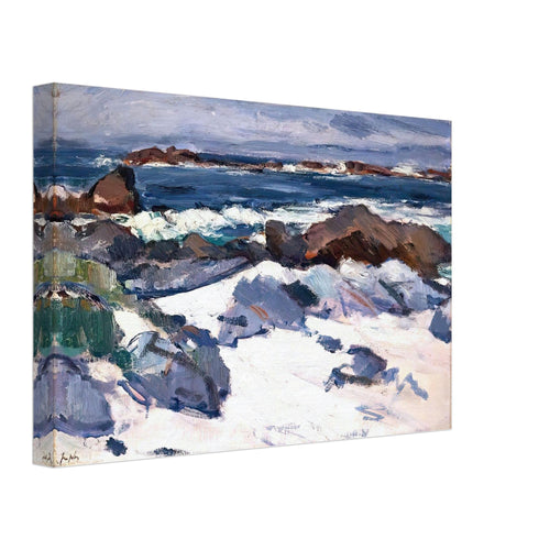 A Rocky Shore, Iona by Samuel Peploe, canvas, view 2