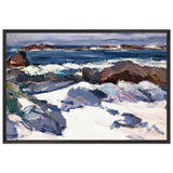 A Rocky Shore, Iona by Samuel Peploe, framed poster