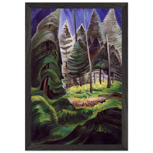 A Rushing Sea of Undergrowth by Emily Carr, framed poster, view 2