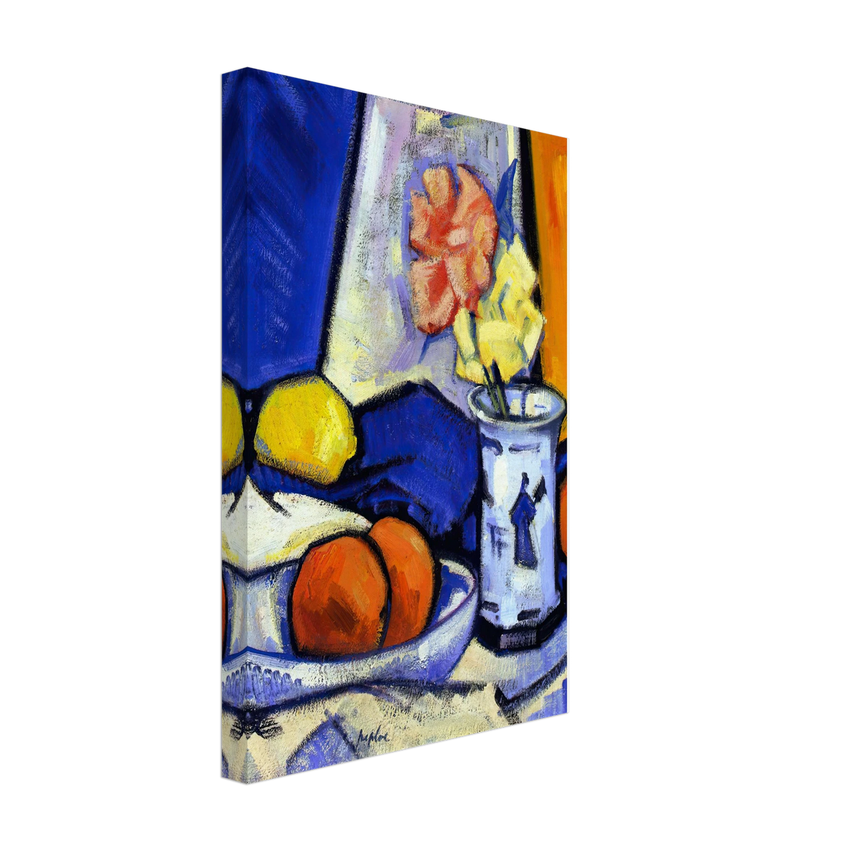 A Still Life of Roses, Oranges and Lemon by Samuel Peploe, canvas, view 2