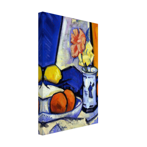 A Still Life of Roses, Oranges and Lemon by Samuel Peploe, canvas, view 2