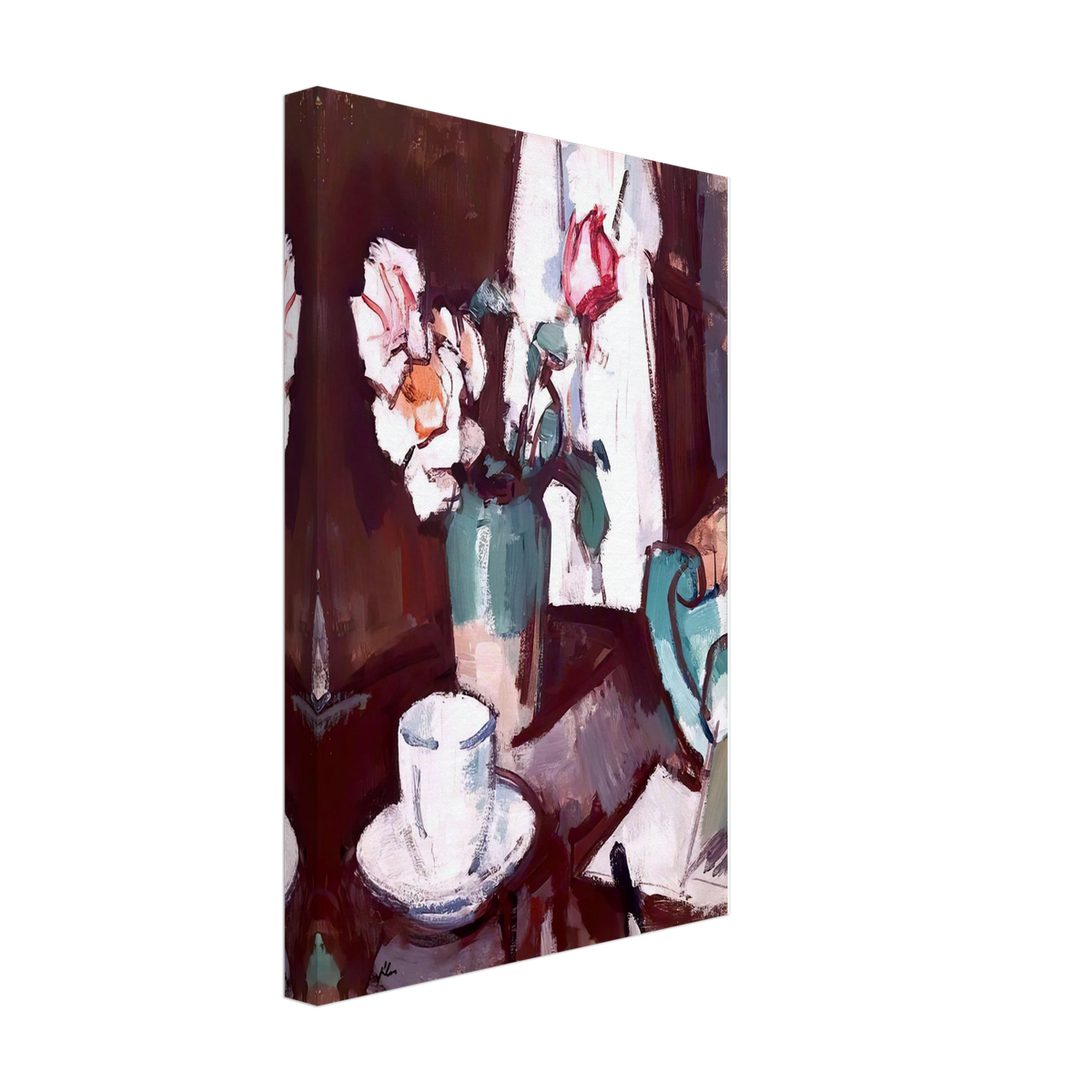 A Still Life of Roses by Samuel Peploe, canvas, view 2