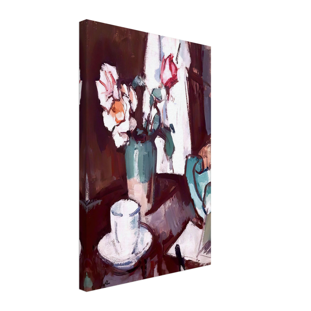 A Still Life of Roses by Samuel Peploe, canvas