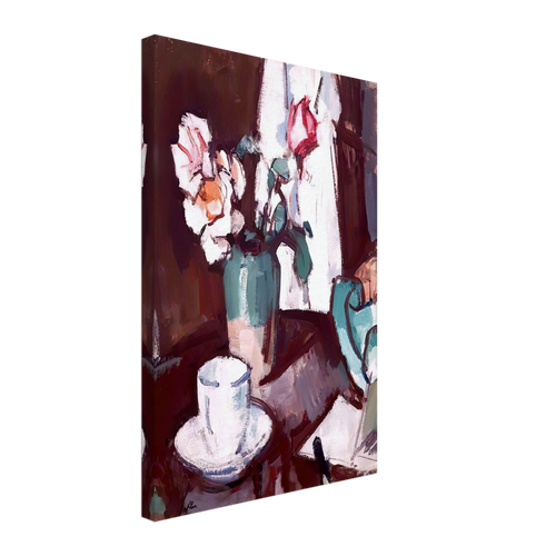 A Still Life of Roses by Samuel Peploe, canvas