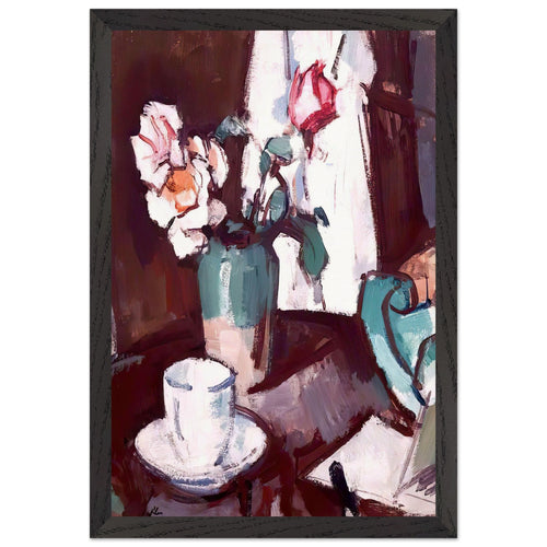 A Still Life of Roses by Samuel Peploe, framed poster, view 2