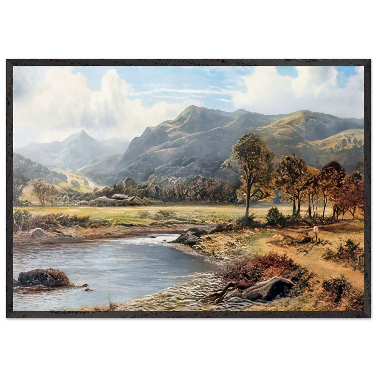A Summer Landscape by Daniel Sherrin, framed poster, view 3