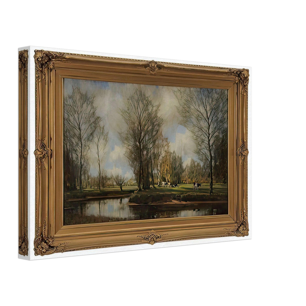 A Sunlit Meadow by Arnold Marc Gorter, canvas, view 2