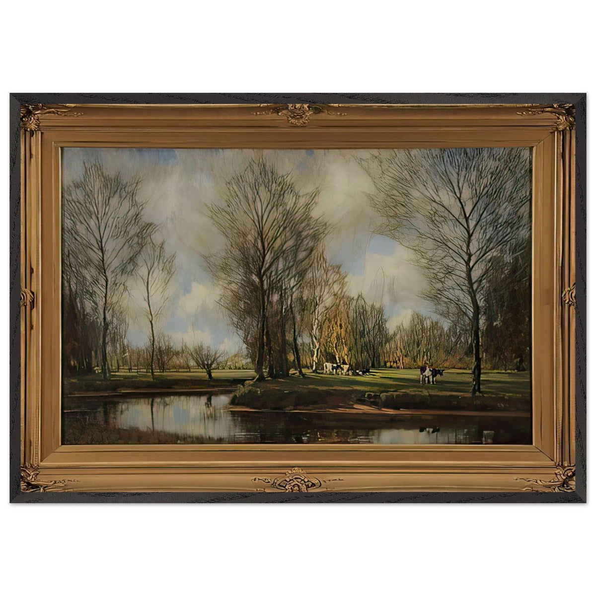 A Sunlit Meadow by Arnold Marc Gorter, framed poster, view 3