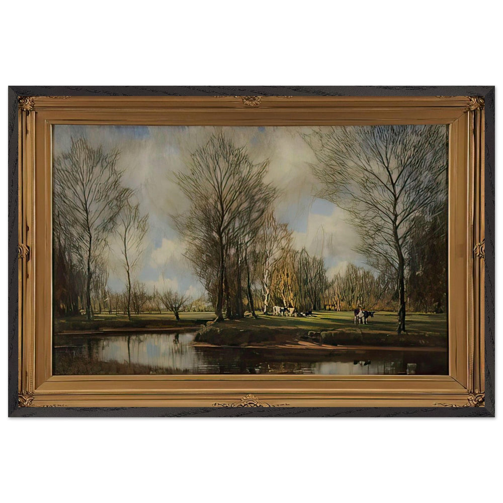 A Sunlit Meadow by Arnold Marc Gorter, framed poster