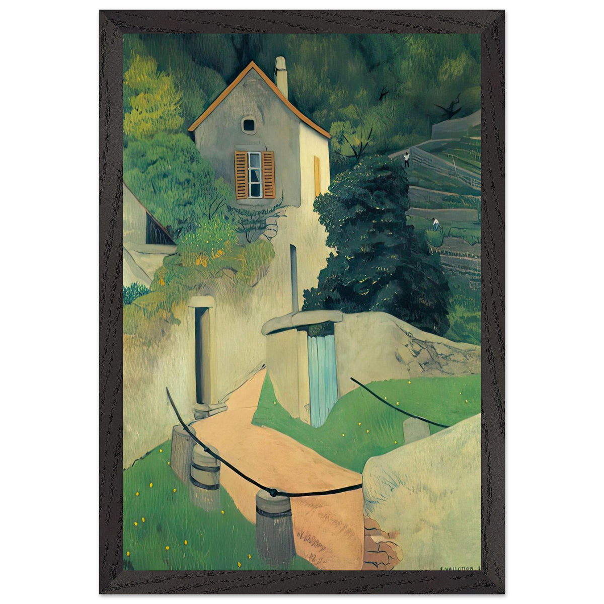A Vallon Landscape by Felix Vallotton, framed poster, view 2
