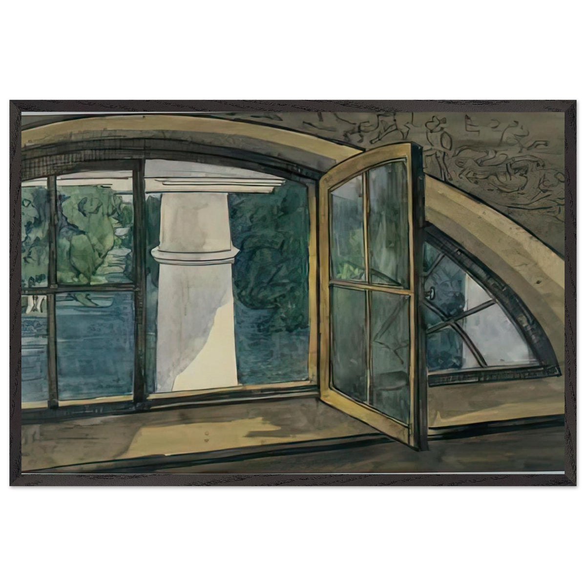 A Window by Anna Ostroumova-Lebedeva, framed poster