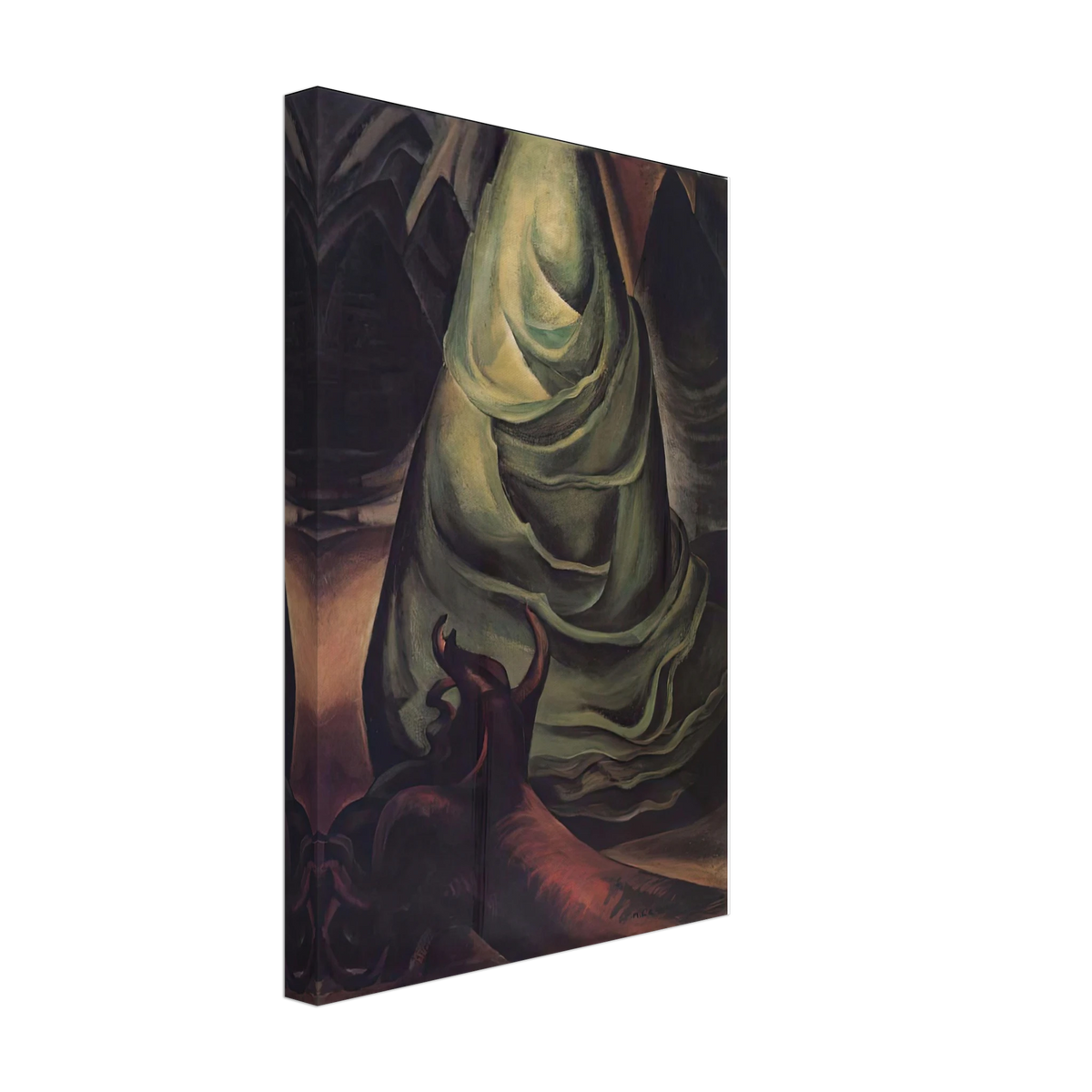 A Young Tree by Emily Carr, canvas, view 2