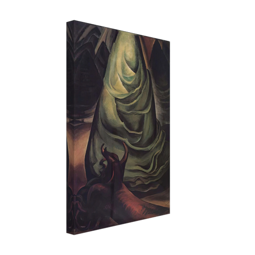 A Young Tree by Emily Carr, canvas, view 2