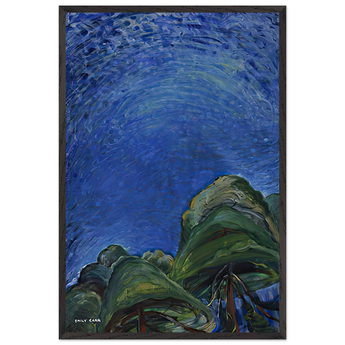Above the Trees by Emily Carr, framed poster