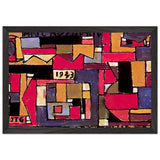 Abstract Art in Five Tones and Complementaries by Joaquin Torres Garcia, framed poster, view 2