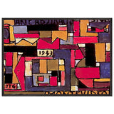 Abstract Art in Five Tones and Complementaries by Joaquin Torres Garcia, framed poster, view 3
