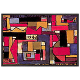 Abstract Art in Five Tones and Complementaries by Joaquin Torres Garcia, framed poster