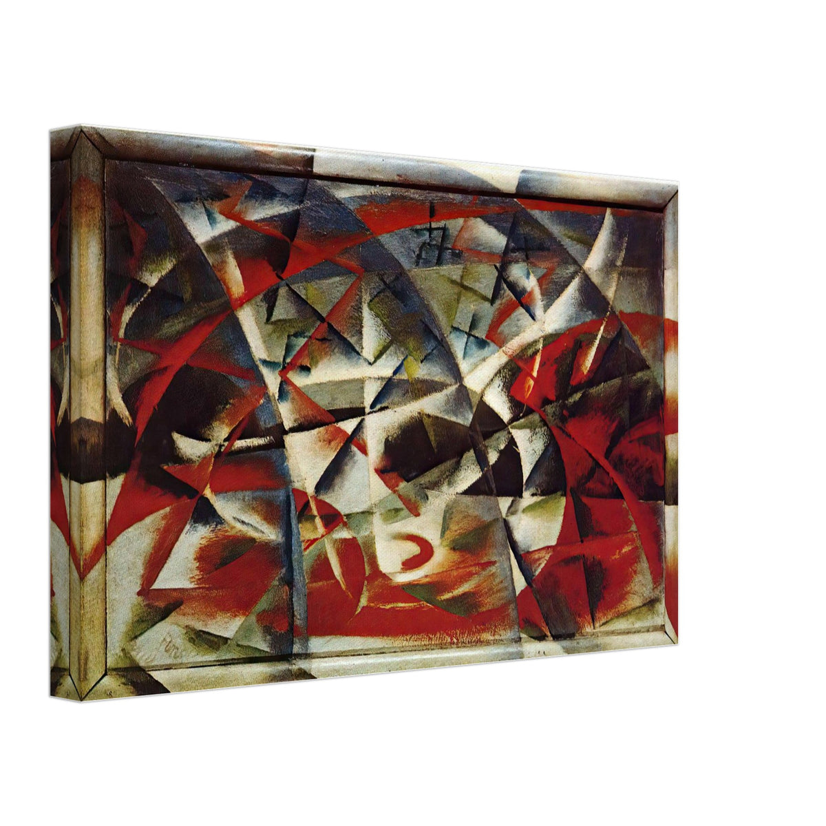 Abstract Speed + Sound by Giacomo Balla, canvas, view 2