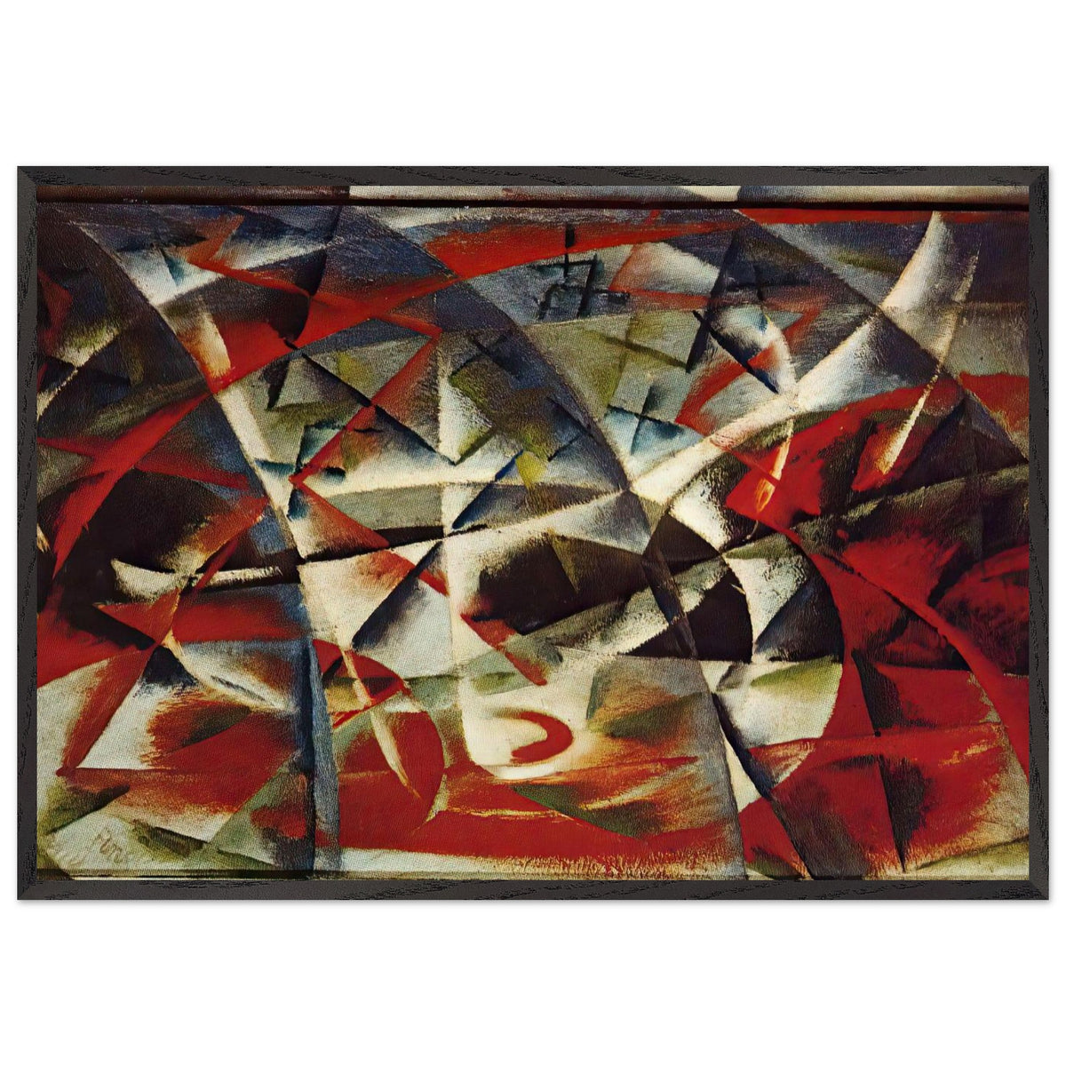 Abstract Speed + Sound by Giacomo Balla, framed poster, view 3