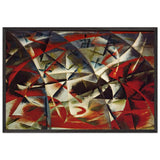 Abstract Speed + Sound by Giacomo Balla, framed poster