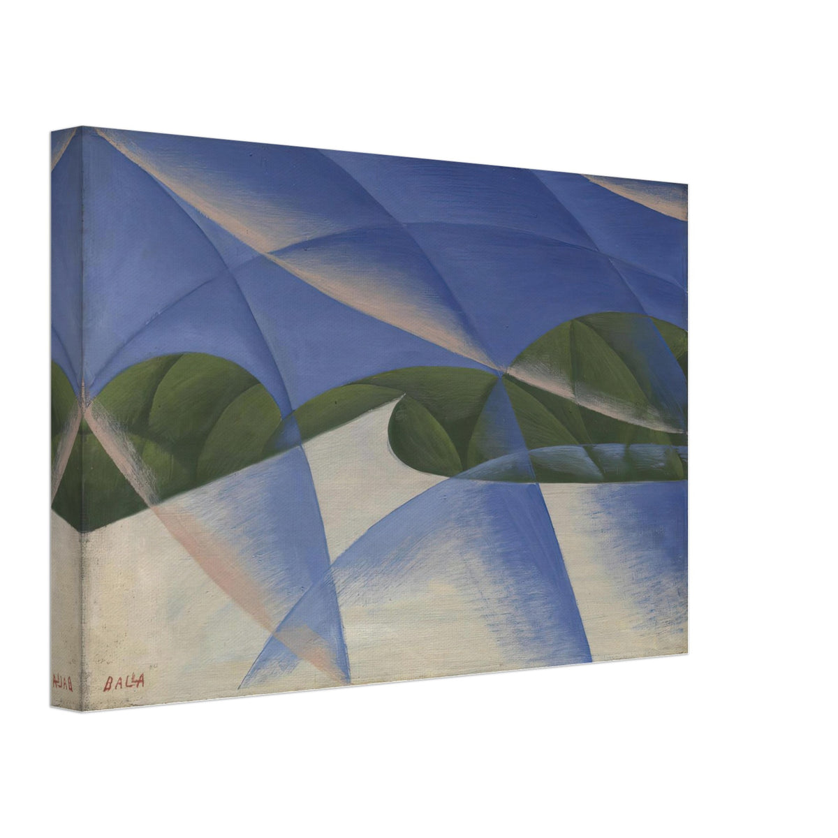 Abstract Speed: The Car has Passed by Giacomo Balla, canvas, view 2