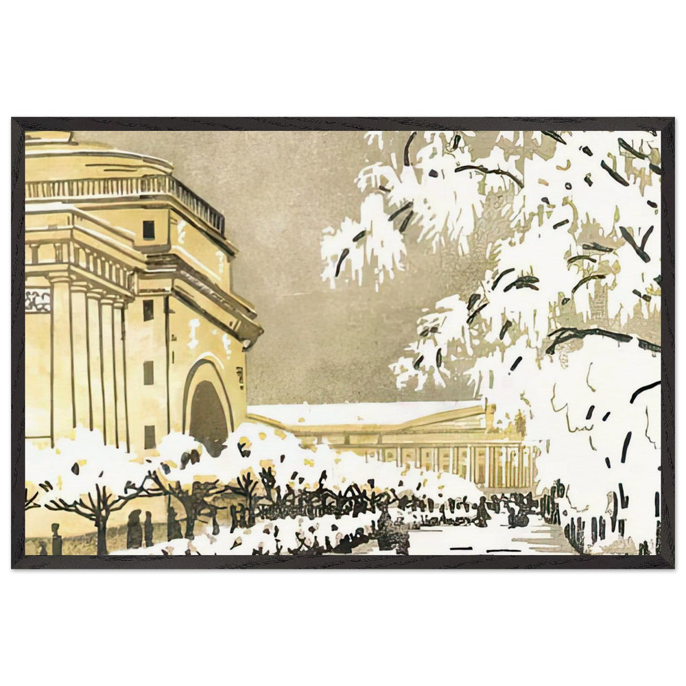 Admiralty under the Snow by Anna Ostroumova-Lebedeva, framed poster