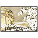Admiralty under the Snow by Anna Ostroumova-Lebedeva, framed poster