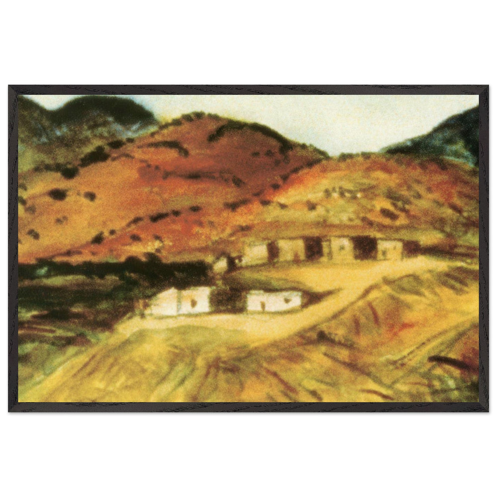 Adobe Houses, New Mexico by Robert Henri, framed poster