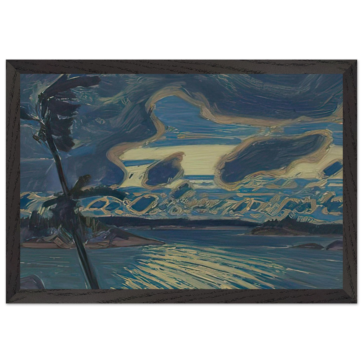 After Sunset, Georgian Bay by J. E. H. MacDonald, framed poster, view 2