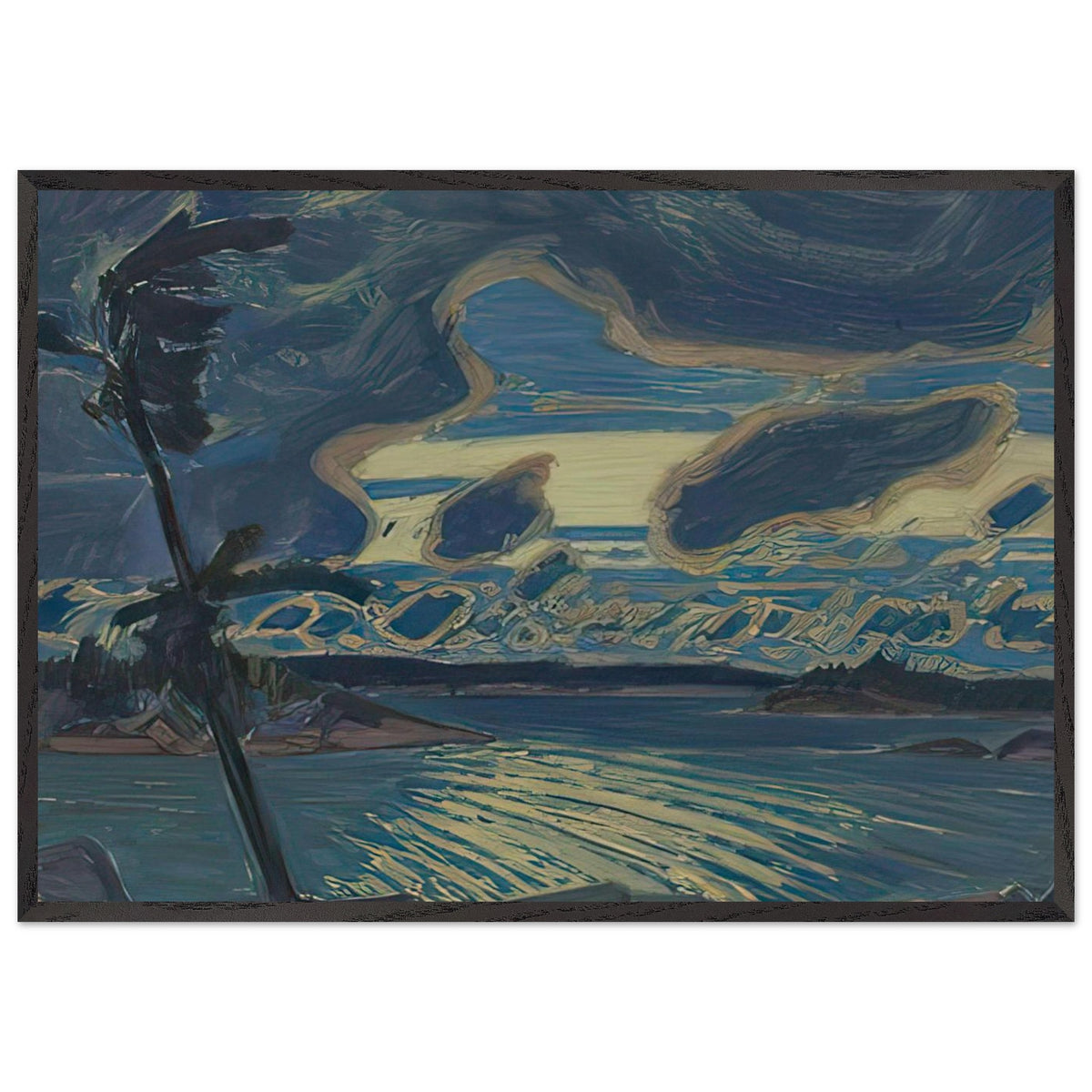 After Sunset, Georgian Bay by J. E. H. MacDonald, framed poster, view 3