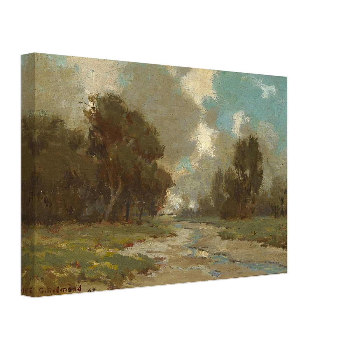 After the Rain by Granville Redmond, canvas, view 2
